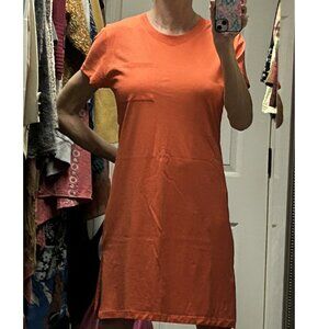 J.Crew Coral Red Pocket T-Shirt Dress NWOT - M